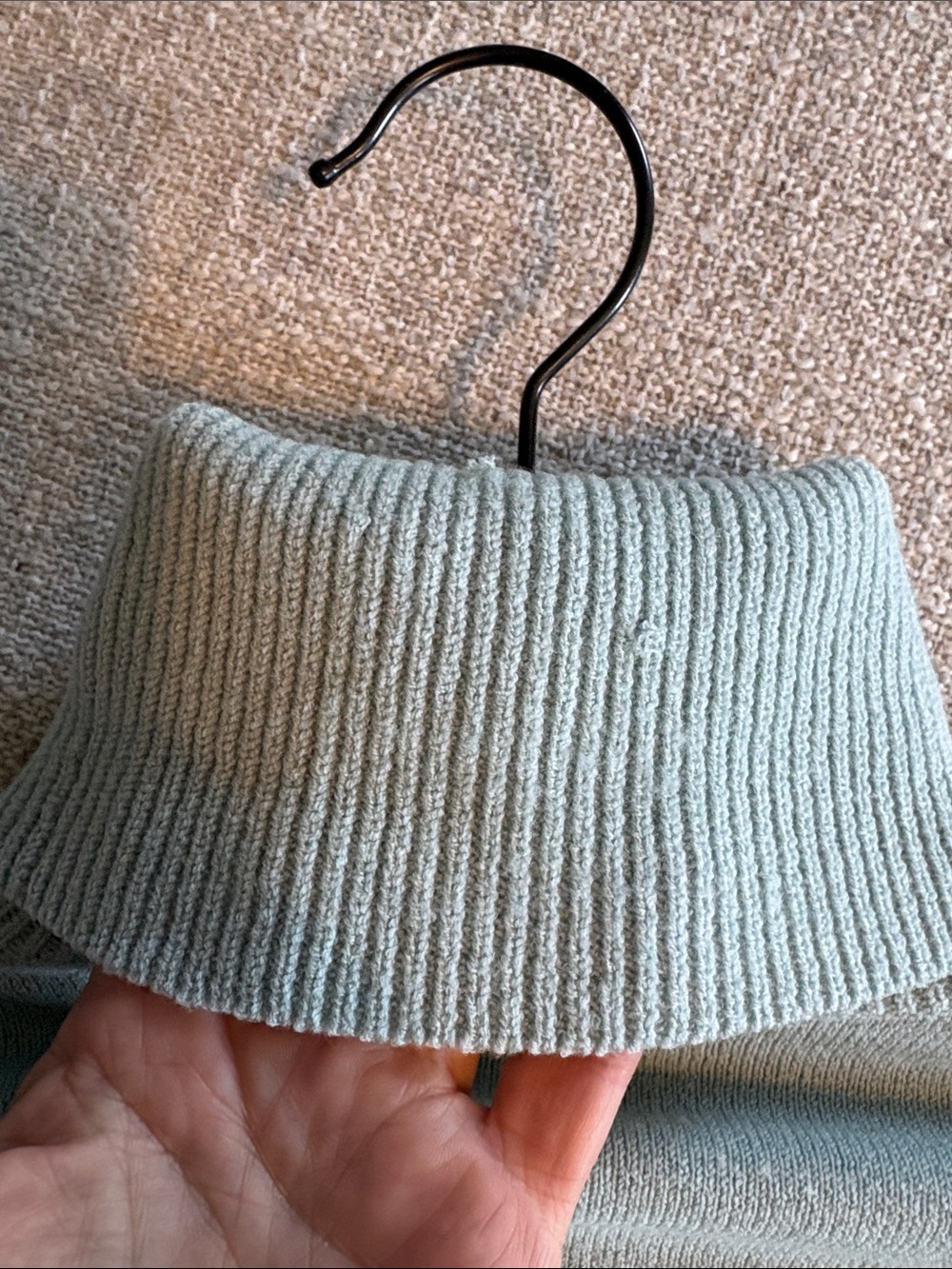 Banana Republic Light Blue Fine Italian Merino Wool Turtleneck Sweater - Picture 6 of 10